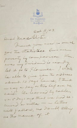 Item #304226 Autograph Letter, signed ("Mark") to his friend John MacAlister, on...