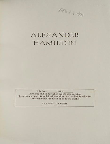 Alexander Hamilton
