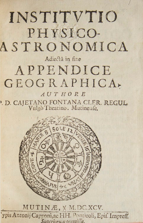 Institutio Physico-Astronomica Adiecta in Fine Appendice Geographica