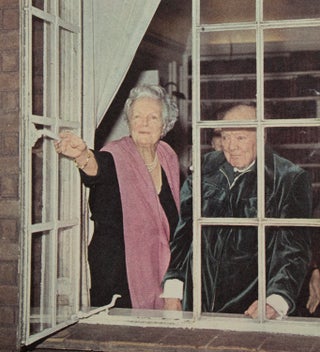 Item #304917 Photo Reproduction of WSC and CSC at the window, signed on recto by her. Clementine...