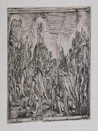Item #304951 Etching: Bacchus vs. Indians. Pierre Brebiette