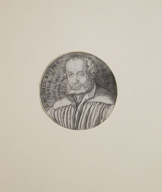 Item #304953 Doctor Michael Röting (1494-1588), Friend of Luther. Jakob Binck.