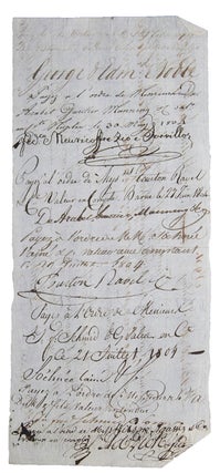 Item #304979 Treasury document signed remitting £250 to Messrs. George and Edward Noble....