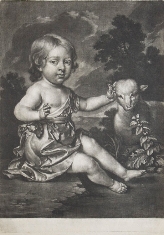 Item #305060 The Infant Jesus with a Lamb. Unknown Artist.