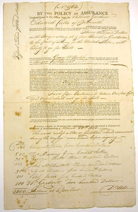 Item #305422 French Spoliation Claims and Policy of Assurance of the American merchant vessel...