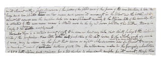Item #305547 Autograph Manuscript fragment of a magazine article on Naval training. James...