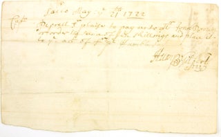 Item #305569 Autograph Document, Signed ("Henry Gilbert"). To Capt. Pepperell. Henry Gilbert