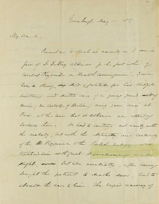 Item #305593 Autograph Letter Signed ("Washington Irving"), to Hon. Guilian Varplanck....