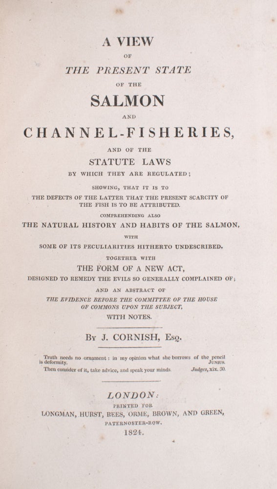 A View of the Present State of the Salmon and Channel-Fisheries