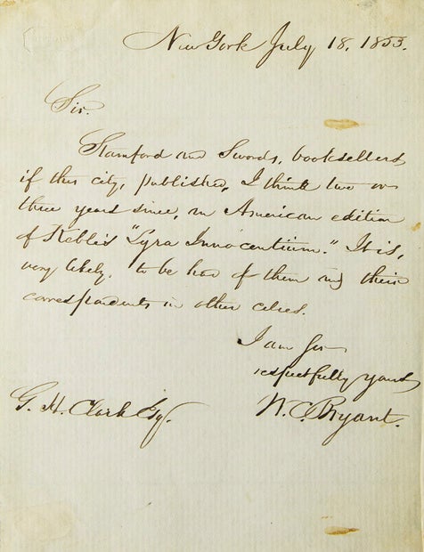 ALS. To G.H. Clark