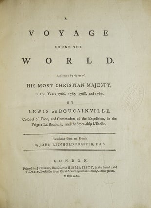 Item #305955 A Voyage round the World…In the years 1776, 1767, 1768, and 1769…Translated from...