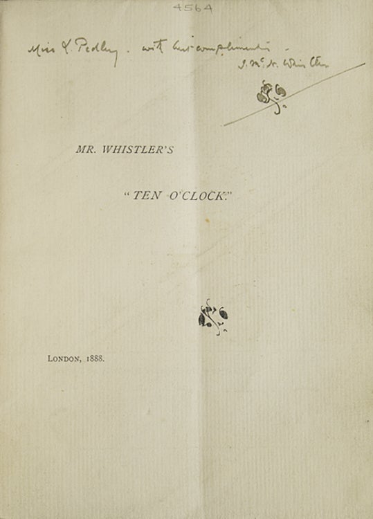 Mr. Whistler's "Ten O'Clock"