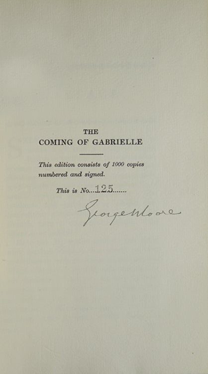 The Coming of Gabrielle. A Comedy