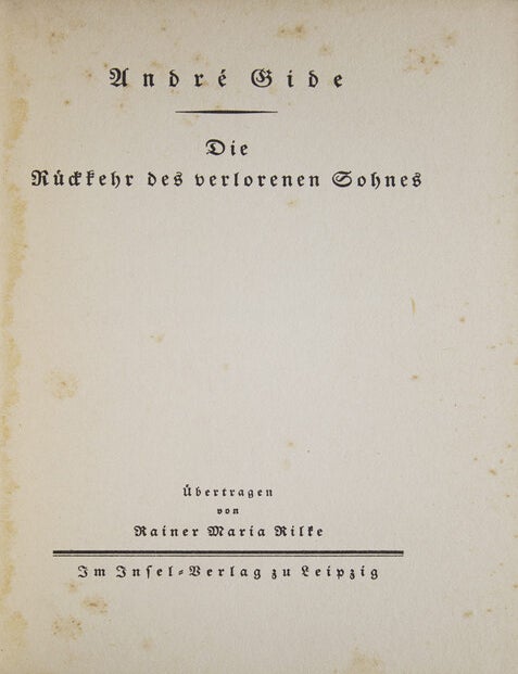 Die Rückkehr des verlorenen Sohnes