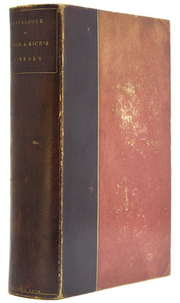Item #306709 Catalogue of Mr. John A. Rice's Library. To Be Sold by Auction on Monday March 21st...