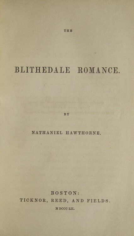 The Blithedale Romance (2/2)