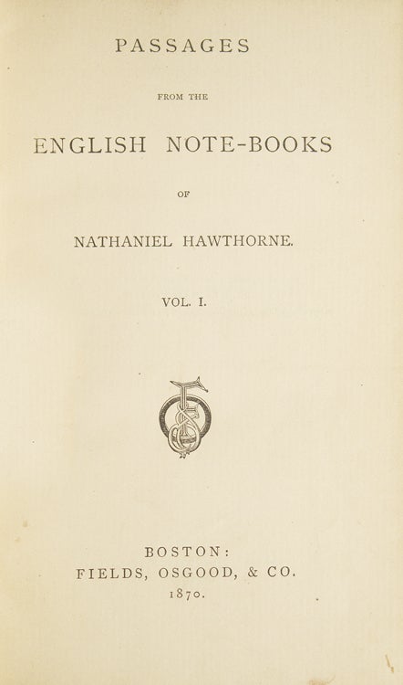 Passages from the English Note-Book (2/2)
