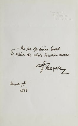 Item #307596 Autograph Quotation Signed ("A Tennyson"). Alfred Tennyson