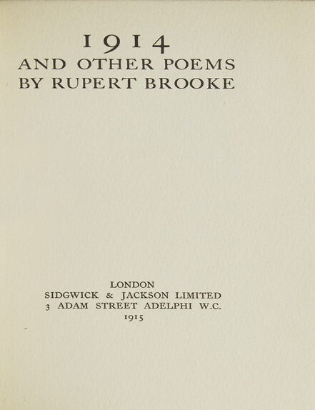 1914 and Other Poems