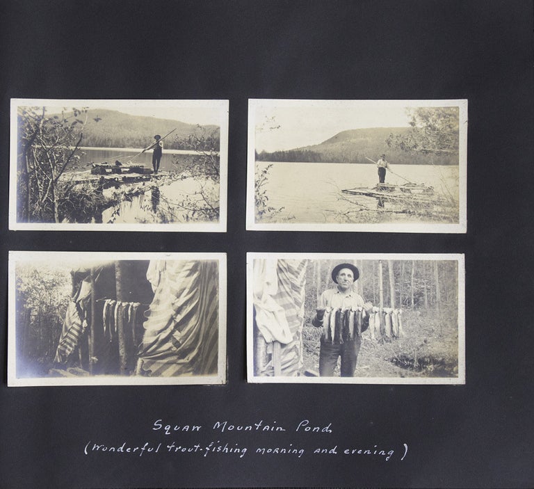 Maine Photo Album: Trout Fishing at Loon Lake, ca. 1915