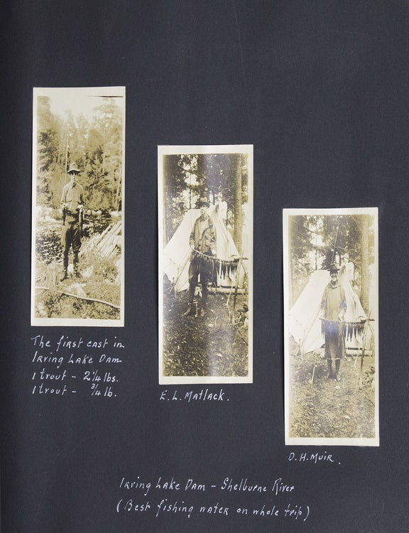 Maine Photo Album: Trout Fishing at Loon Lake, ca. 1915