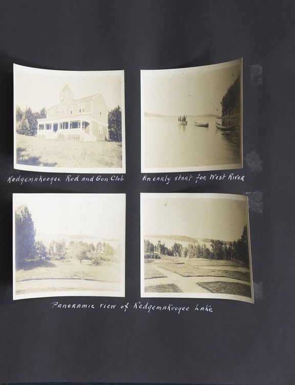 Maine Photo Album: Trout Fishing at Loon Lake, ca. 1915