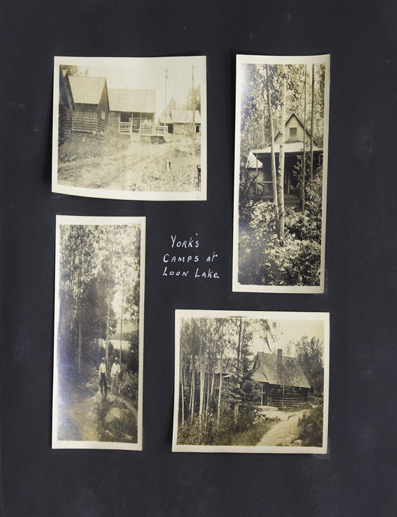 Maine Photo Album: Trout Fishing at Loon Lake, ca. 1915