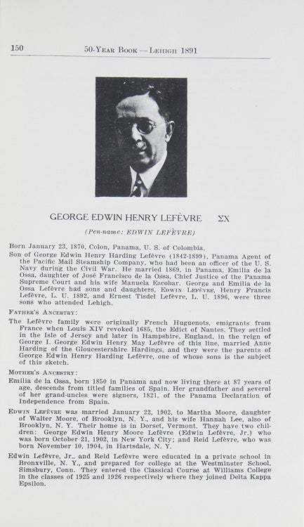 Archive of publisher correspondence and other material related to the writing career of Edwin Lefévre