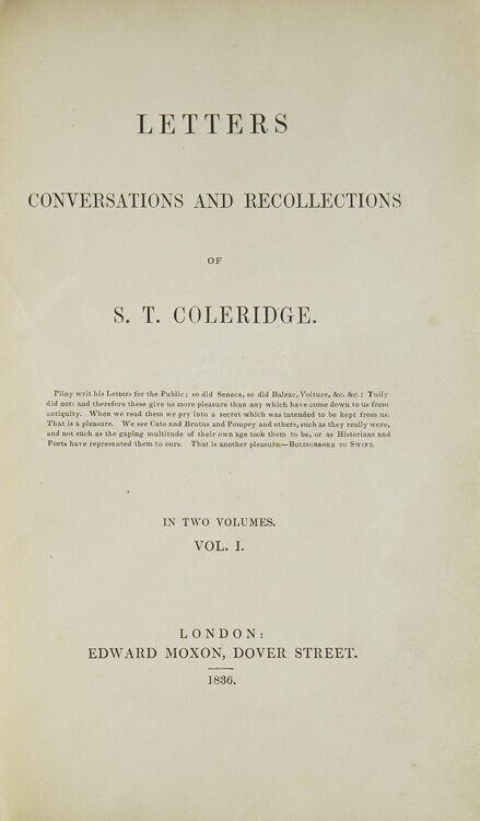 Letters, Conversations and Recollections
