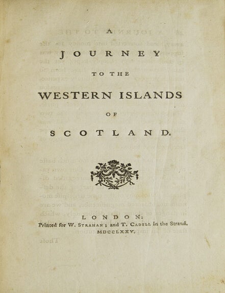A Journey to the Western Islands of Scotland