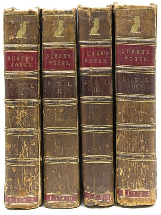 Item #308090 [Sammelband of 21 works by or in response to Edmund Burke, bound in four volumes,...
