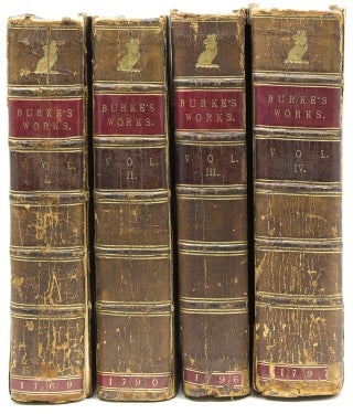 Item #308090 [Sammelband of 21 works by or in response to Edmund Burke, bound in four volumes,...