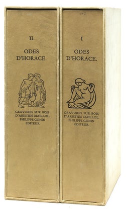 Item #308206 Odes. Texte Latin et traduction en vers par le baron Delort. Aristide Maillol, HORACE
