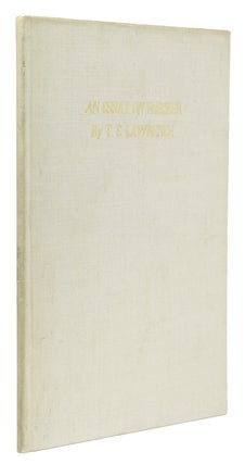 Item #308243 An Essay on Flecker. Corvinus Press, T. E Lawrence
