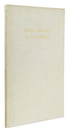 Item #308243 An Essay on Flecker. Corvinus Press, T. E. Lawrence