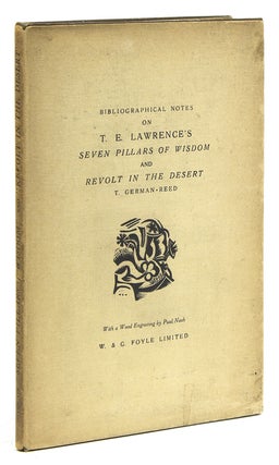 Item #308334 Bibliographical Notes on T. E. Lawrence's ‘Seven Pillars of Wisdom’ and...