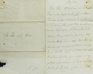 Autograph Letter Signed ("S. Siddons,") to "The Hon. Miss [Sophia] Upton", declining an. Sarah Siddons, British actress 1755 - 1831.