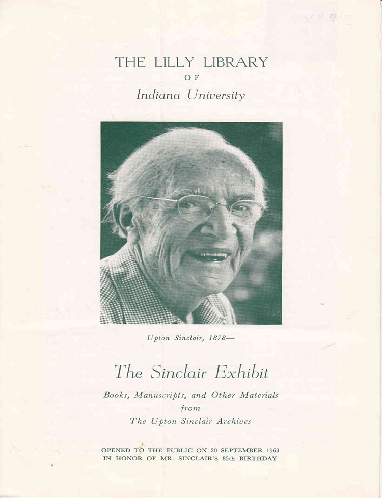 Autograph Letter, Signed, Upton Sinclair to Mr. Mueller in response to a request for an autograph (2/2)