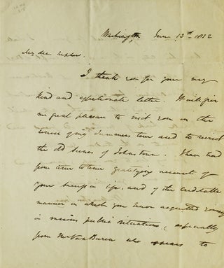 Item #309072 Autograph Letter Signed ("your affectionate uncle / Washington Irving"), to William...