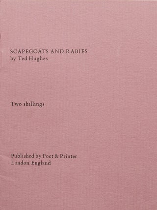 Item #309261 Scapegoats and Rabies. Ted Hughes