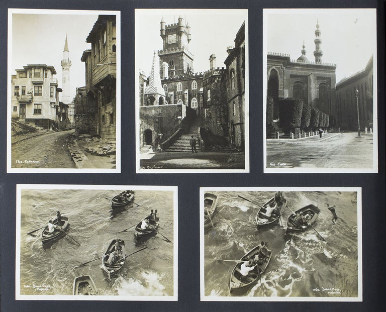 Album of 181 real photo postcards of the Mediterranean