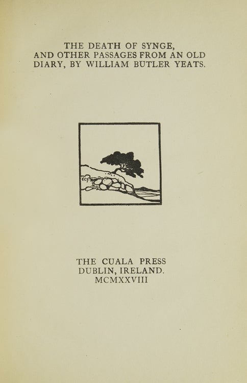 The Death of Synge and Other Passages from an Old Diary