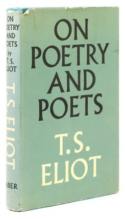 Item #309673 On Poetry and Poets. T. S. Eliot