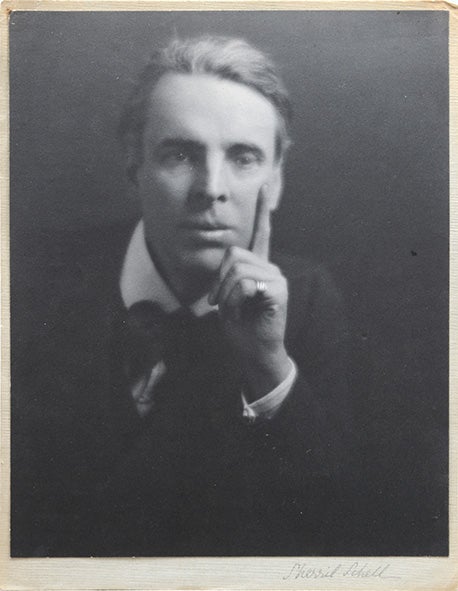 Item #310106 Portrait photograph of W.B. Yeats. W. B. Yeats, Sherril Schell.
