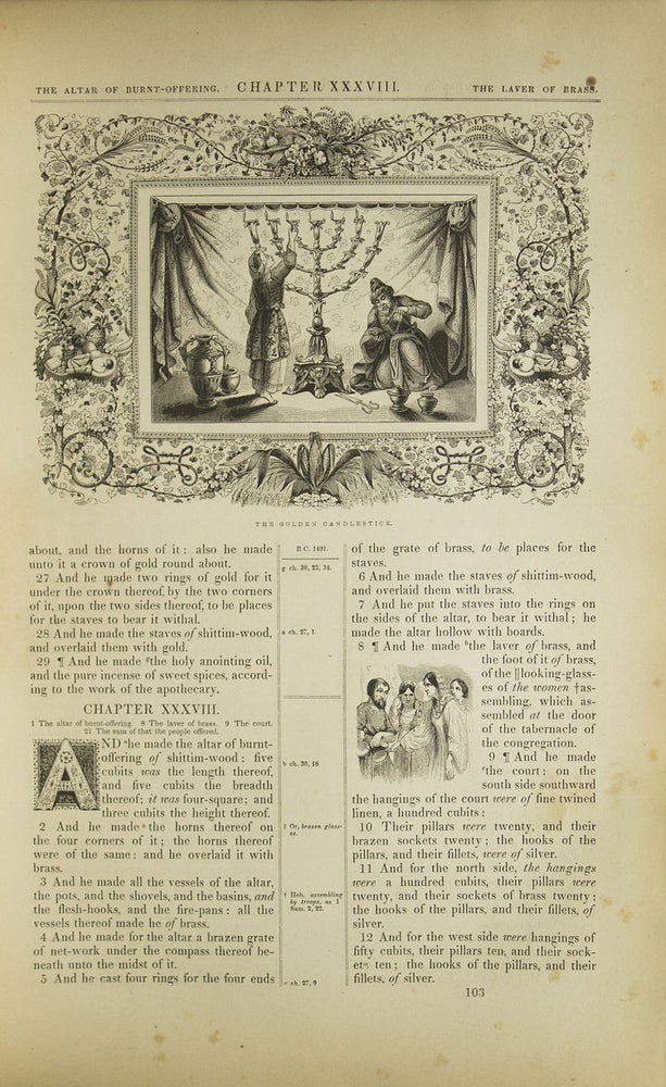 The Illuminated Bible, Containing the Old and New Testaments, Translated Out of the Original Tongues ... Embellished with Sixteen Hundred Engravings by J.A. Adams, More Than fourteen Hundred of which are From Original Designs by J.G. Chapman