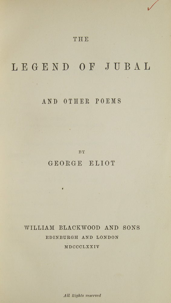The Legend of Jubal and Other Poems