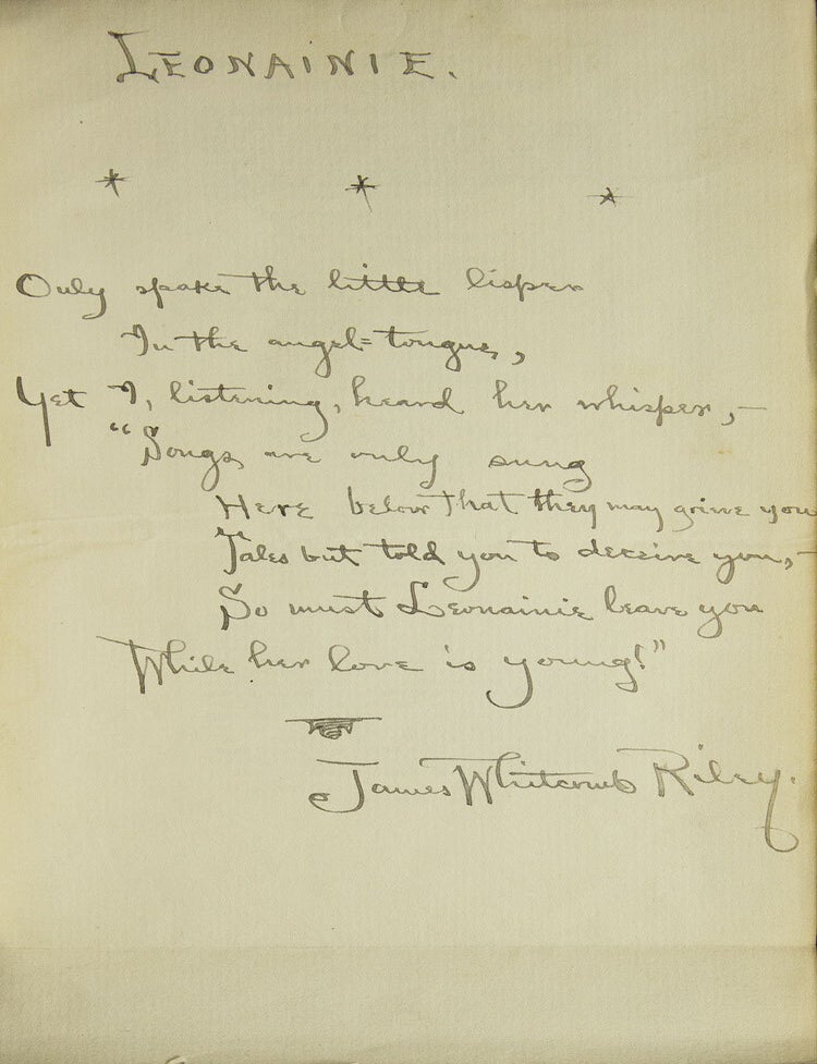 The Poems and Prose Sketches of James Whitcomb Riley (9/9)