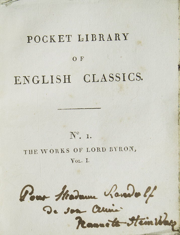 The Works of the Right Honourable Lord Byron. In Five Volumes