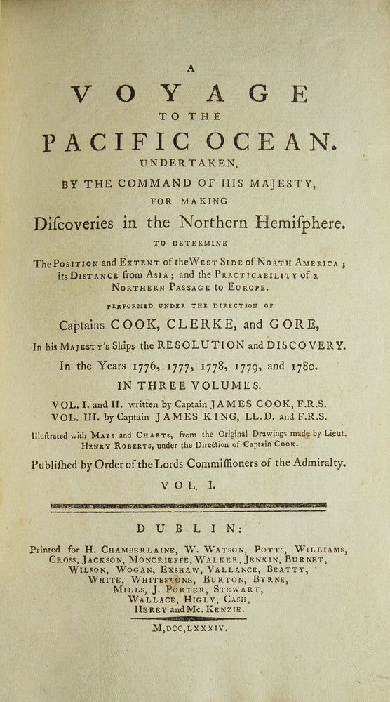Voyage to the Pacific Ocean Undertaken, by the Command of His Majesty, for Making Discoveries in the Northern Hemisphere