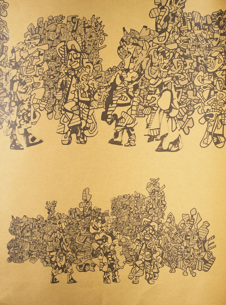 Coucou Bazar. Bal de l'Hourloupe. An Animated Painting by Jean Dubuffet